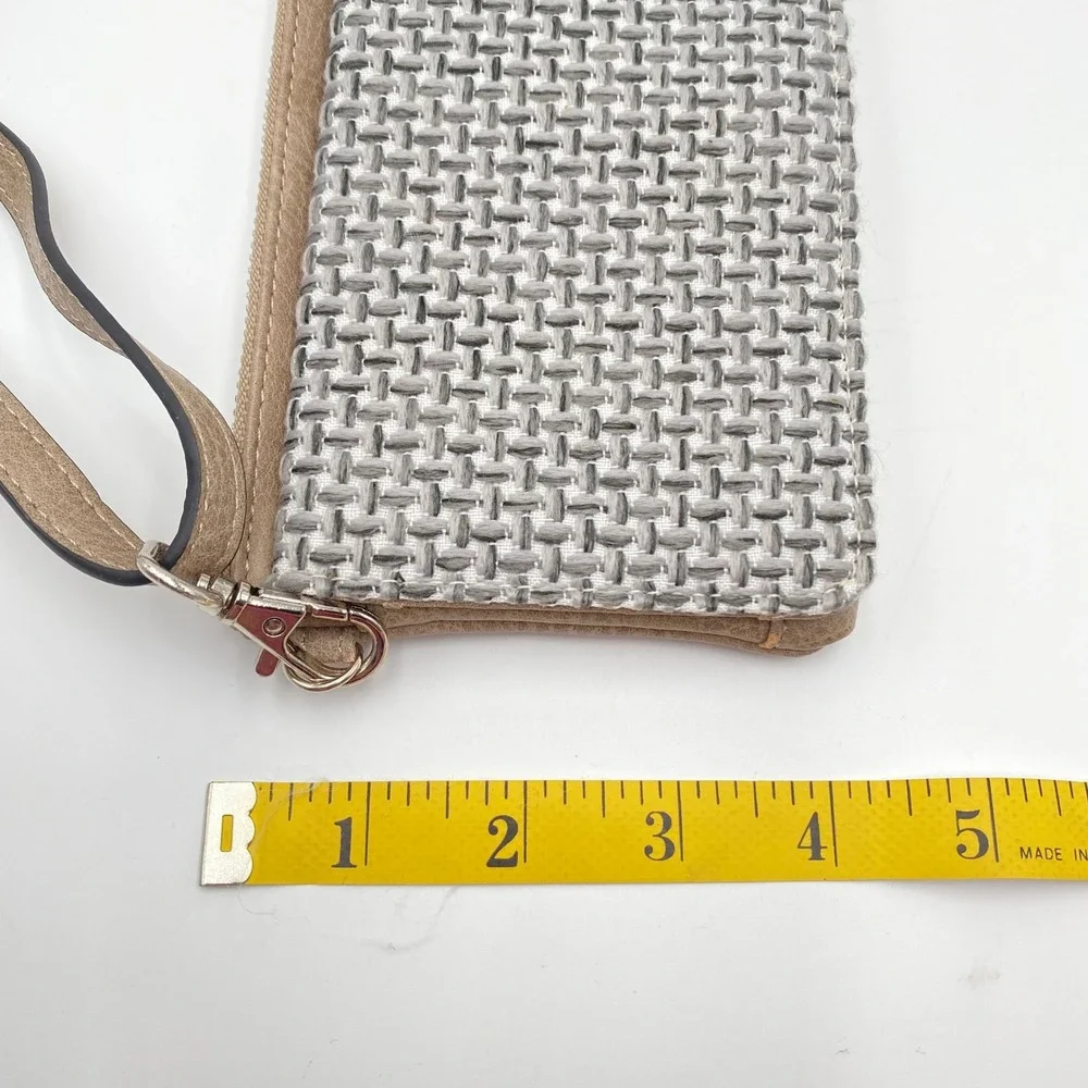 JEN&CO Woven Crossbody Wallet Clutch Organizer Card‎ Slots ID Window Strap
